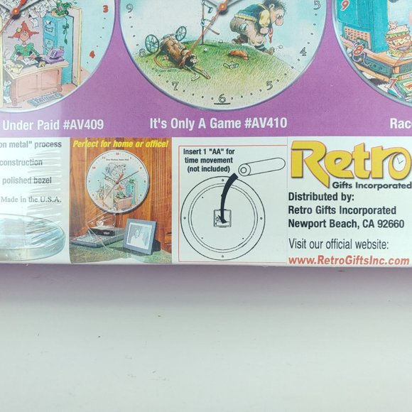 Gary Patterson Creator of Smiles Wall Clock Beginner's Luck Fishing Theme #AV403 - Picture 5 of 7